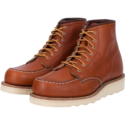 Classic Moc Womens Short Boot , female, Sizes: 4 1/2 UK, 4 UK, 5 1/2 UK, 8 UK, 5 UK, 6 UK - Red Wing Shoes - Modalova