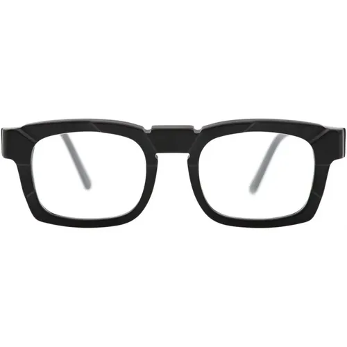 Schwarze Mattbrille , Herren, Größe: 48 MM - Kuboraum - Modalova