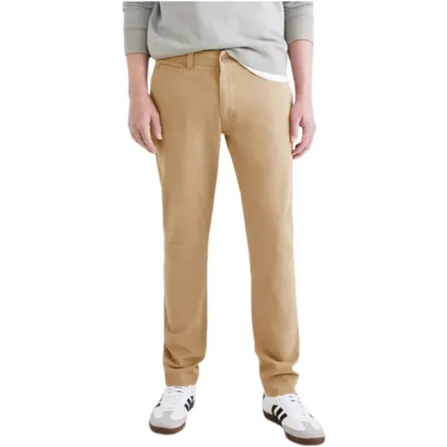 Khaki Skinny Fit Hose mit Smart 360 Flex™ , Herren, Größe: W33 L32 - Dockers - Modalova