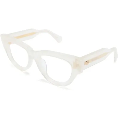 Weiße Optische Brille Klassischer Stil , Damen, Größe: 52 MM - Valentino - Modalova