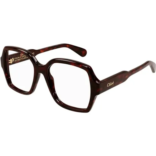 Stilvolle Celluloide Brille , Damen, Größe: 53 MM - Chloé - Modalova