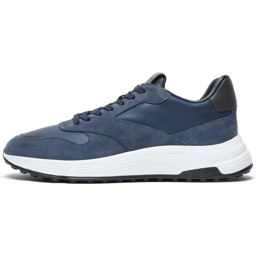 Hyperlight Navy Trainers , male, Sizes: 7 1/2 UK, 6 UK, 6 1/2 UK, 9 UK, 8 UK, 8 1/2 UK, 7 UK - Hogan - Modalova