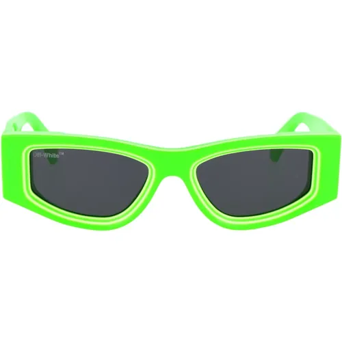 Stylish Andy Sunglasses for Summer , unisex, Sizes: 53 MM - Off White - Modalova