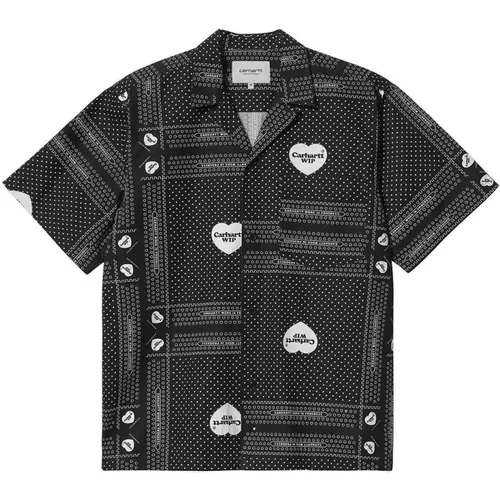 Heart Bandana Shirt (Schwarz) , Herren, Größe: L - Carhartt WIP - Modalova