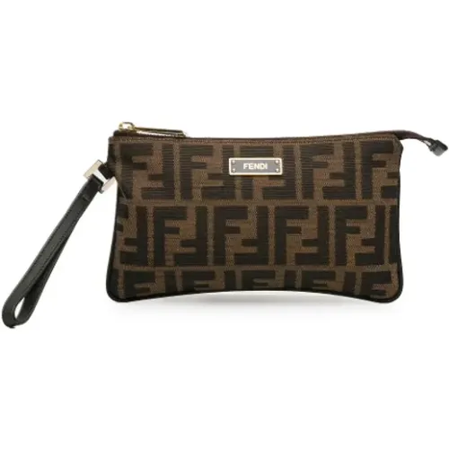 Pre-owned Canvas wallets , female, Sizes: ONE SIZE - Fendi Vintage - Modalova