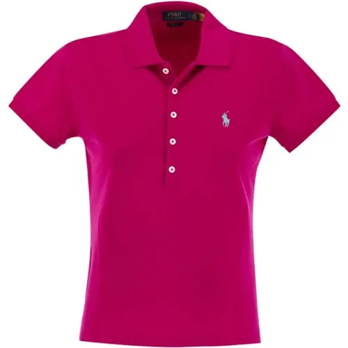 Cotton polo shirt , female, Sizes: M, XS - Ralph Lauren - Modalova