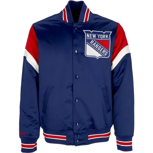 NHL Bomberjacke New York Rangers , Herren, Größe: M - Mitchell & Ness - Modalova