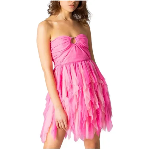 Fuchsia Sweetheart Dress , female, Sizes: S, M - Aniye By - Modalova