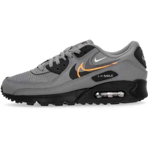 Air Max 90 Low Sneaker Smoke Grey/Black , male, Sizes: 6 UK - Nike - Modalova