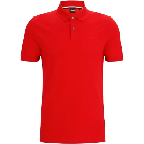 Pique Polo Shirt , Herren, Größe: 2XL - Boss - Modalova