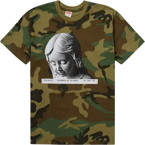 Limited Edition Woodland Camo Tee , male, Sizes: XL, M - Supreme - Modalova