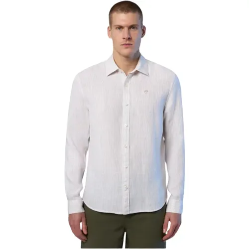 Striped Linen Shirt , male, Sizes: M, XL, 4XL, S, L, 3XL - North Sails - Modalova