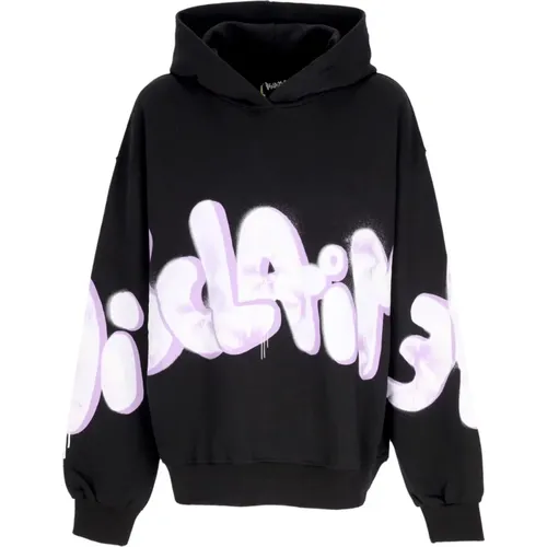 Schwarzer Logo Hoodie Leichter Sweatshirt , Damen, Größe: M - Disclaimer - Modalova