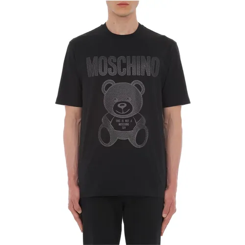 T-shirts and Polos , male, Sizes: S - Moschino - Modalova