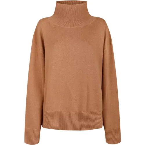 Turtle Neck Sweater Camel , Damen, Größe: M - Herzen's Angelegenheit - Modalova