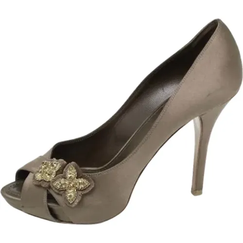 Pre-owned Satin heels , female, Sizes: 5 UK - Louis Vuitton Vintage - Modalova