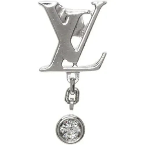 Pre-owned White Gold earrings , female, Sizes: ONE SIZE - Louis Vuitton Vintage - Modalova