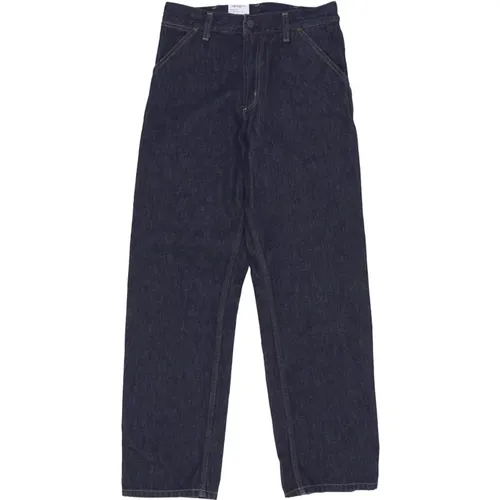 Workwear-inspired Loose Fit Denim Jeans , male, Sizes: W33 L34, W33 L32, W34 L34, W32 L32 - Carhartt WIP - Modalova