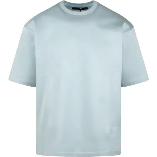 Swallow Embroidery Jersey T-Shirt , male, Sizes: 2XL, L, M, XL - Low Brand - Modalova