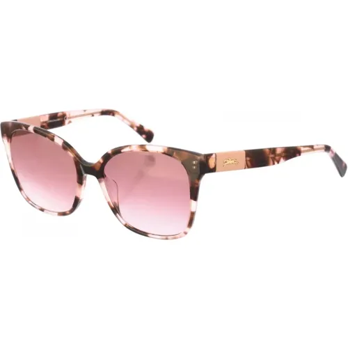 Schmetterlingsstil Acetat Sonnenbrille - Longchamp - Modalova