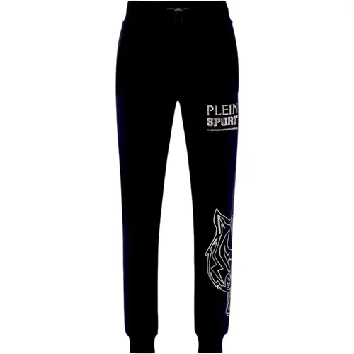 Schwarze Tiger Baumwoll-Jogginghose - Plein Sport - Modalova