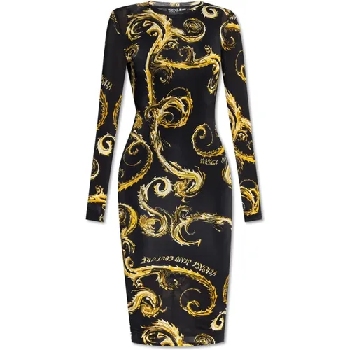 Dress with Pattern , female, Sizes: S - Versace Jeans Couture - Modalova