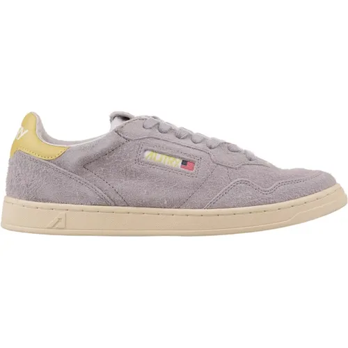 Grey Medalist Flat Sneakers , male, Sizes: 7 UK - Autry - Modalova