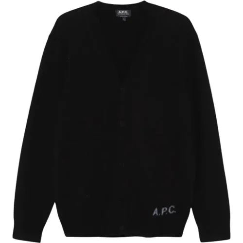 Schwarzer Kenny Cardigan , Herren, Größe: L - A.P.C. - Modalova