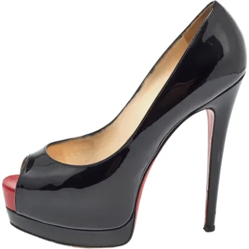 Pre-owned Leather heels , female, Sizes: 3 1/2 UK - Christian Louboutin Pre-owned - Modalova