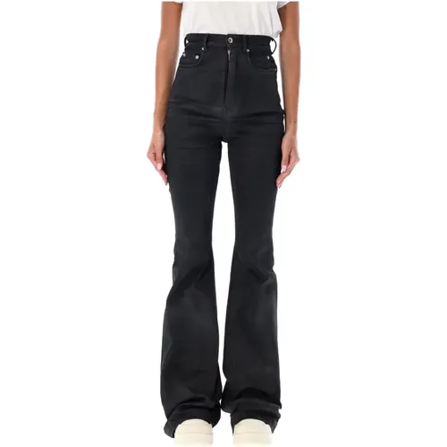 Schwarze Bootcut Jeans Aw24 - Rick Owens - Modalova