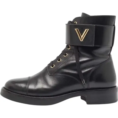 Pre-owned Leather boots , female, Sizes: 6 UK - Louis Vuitton Vintage - Modalova