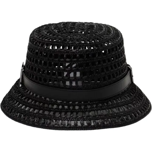 Uccio Cloche Hat Mesh Strap , female, Sizes: 57 CM, 58 CM - Max Mara - Modalova
