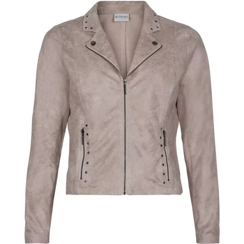 Leather Jacket , female, Sizes: L - IN Front - Modalova