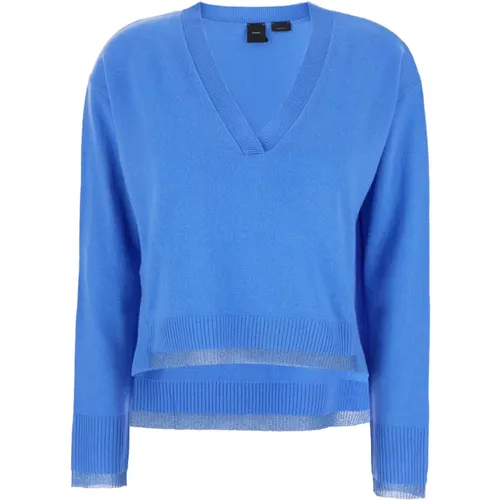 V-Neck Sweater , Damen, Größe: M - pinko - Modalova