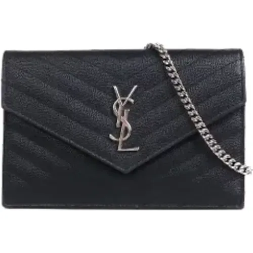 Pre-owned Leather shoulder-bags , female, Sizes: ONE SIZE - Yves Saint Laurent Vintage - Modalova