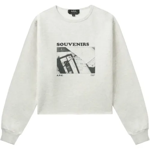 Ecru Sweat Cassettes , Damen, Größe: S - A.P.C. - Modalova