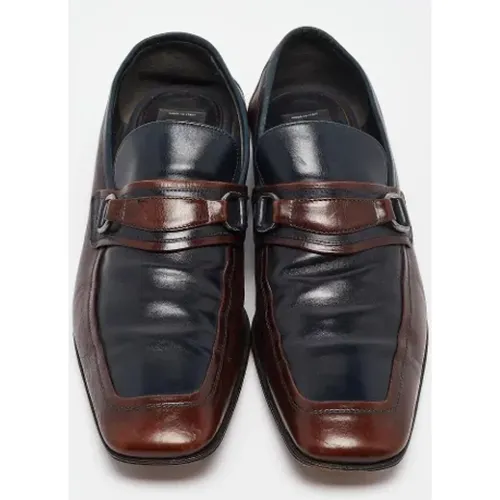 Pre-owned Leather flats , male, Sizes: 8 1/2 UK - Dolce & Gabbana Pre-owned - Modalova