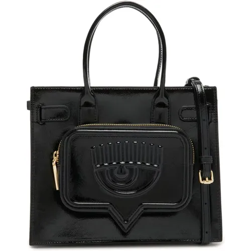 Schwarze Handtasche von Chiara Ferragni , Damen, Größe: ONE Size - Chiara Ferragni Collection - Modalova