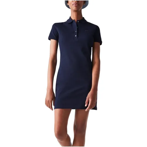 Navy Polo Style Dress , female, Sizes: S - Lacoste - Modalova