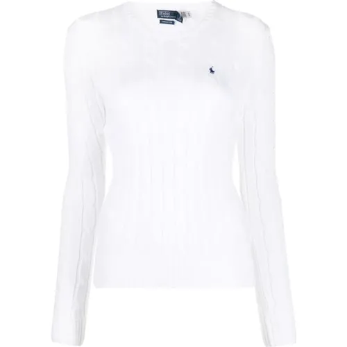 Weißer Pullover Sweater , Damen, Größe: M - Ralph Lauren - Modalova