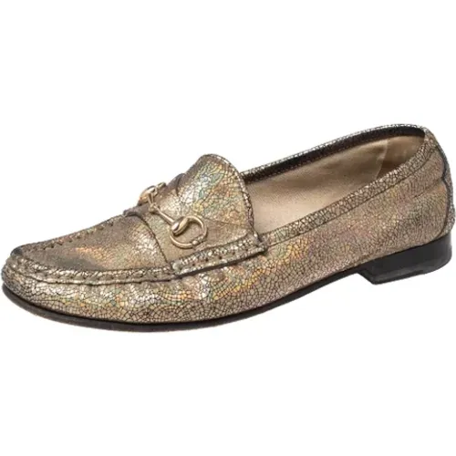 Pre-owned Leather flats , female, Sizes: 5 UK - Gucci Vintage - Modalova