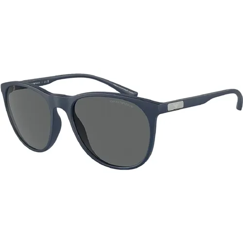 Ea4210 Sunglasses in Bluette Matte , male, Sizes: 56 MM - Emporio Armani - Modalova