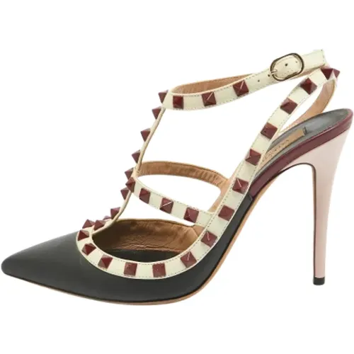 Pre-owned Leather heels , female, Sizes: 7 UK - Valentino Vintage - Modalova