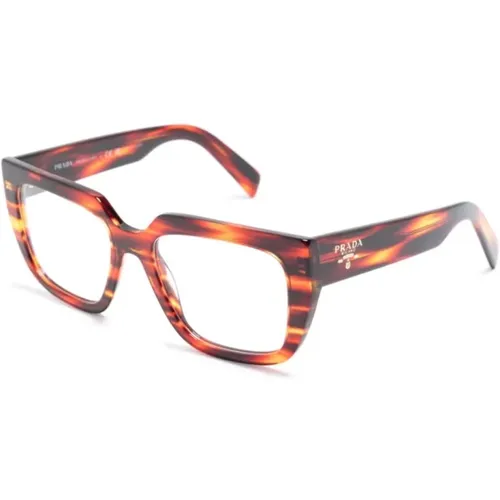 Red Optical Frame for Everyday Use , female, Sizes: 52 MM, 50 MM - Prada - Modalova