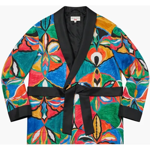 Silk Smoking Jacket Limited Edition , female, Sizes: L - Supreme - Modalova