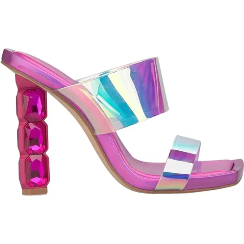 Crystal Heel Sandal , female, Sizes: 4 UK, 5 UK, 7 UK - Alma en Pena - Modalova