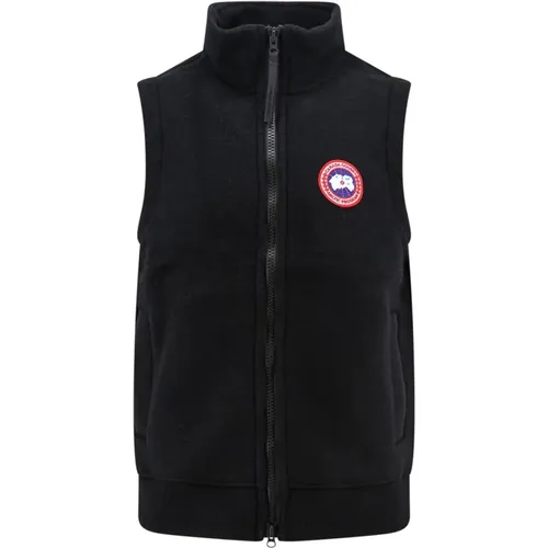 Zippered Jacket with Logo Patch , male, Sizes: S - Canada Goose - Modalova