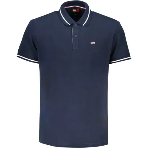 Blau Polo Kurzarm Herren - Tommy Hilfiger - Modalova