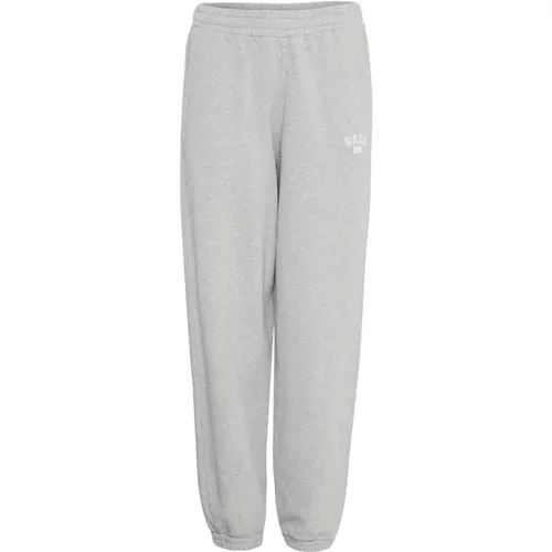 Lässige Sweatpants Medium Grey Melange , Damen, Größe: L - Ball - Modalova