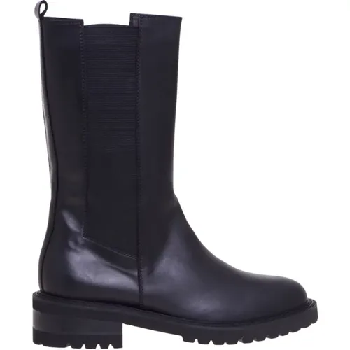 Chelsea Boots in leather with 3/4 legs , female, Sizes: 3 UK, 3 1/2 UK, 2 1/2 UK, 6 UK - Via Roma 15 - Modalova